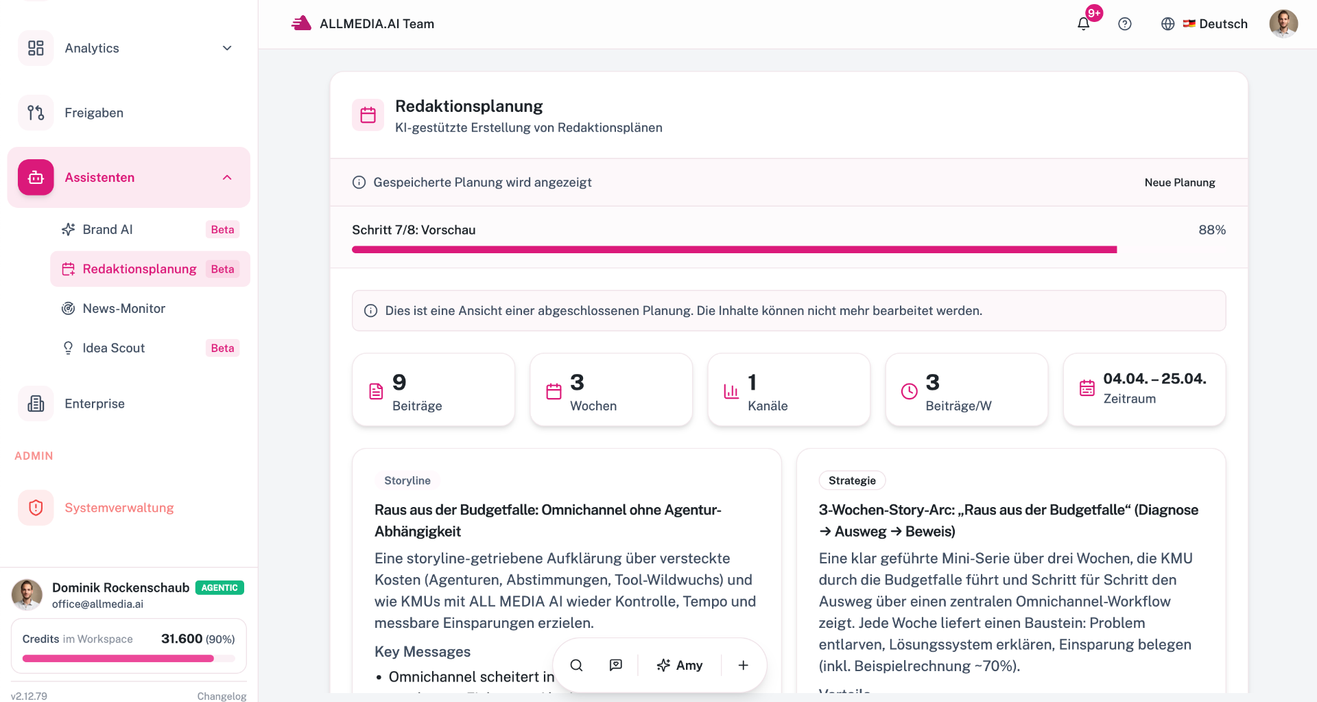 Recherche & Planung